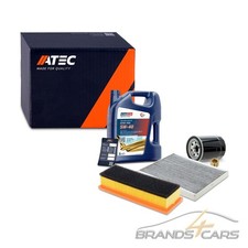 ATEC INSPEKTIONSPAKET FILTERSATZA+5L EUROLUB 5W-40 FÜR FIAT GRANDE PUNTO 1.2 1.4