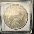 1885 Morgan Silver Dollar $1 Coin, .900 Silver, in Protective Case