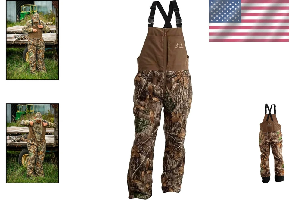 Men's Camo Insulated Bibs - Water Resistant, Breathable - Image 2 of 4