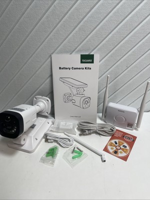 TOGUARD FHD Wireless Smarts Security System 2MP w/Solar Battery Powered