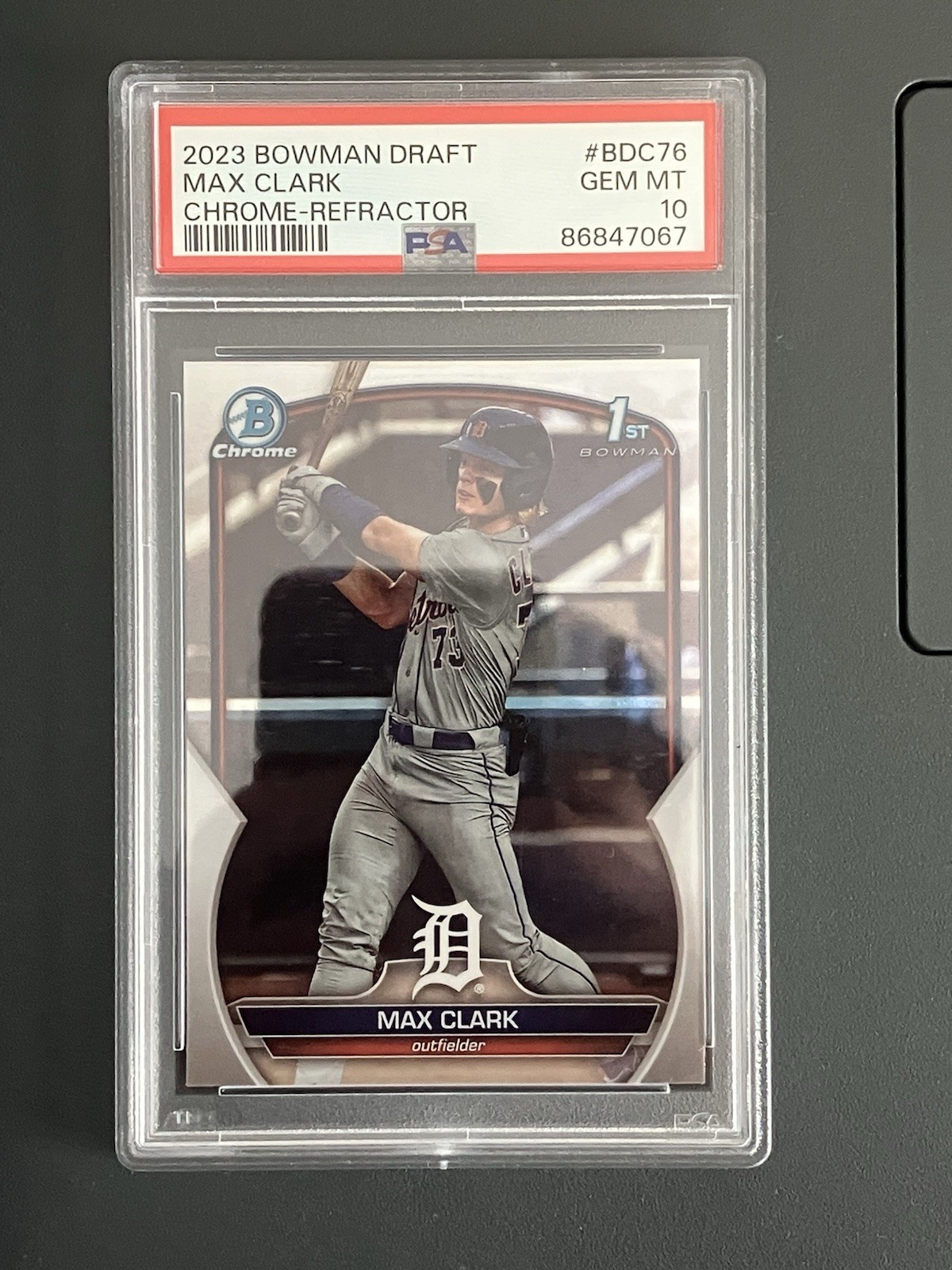 Max Clark 2023 Bowman Draft #BDC-76 Chrome - Refractor (1st) Price 