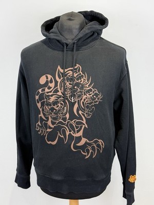 Kenzo x Kansai Yamamoto THREE TIGERS Rare Black Hoodie Size Medium M