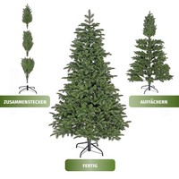 Clgarden KüNstlicher Weihnachtsbaum 210 Cm Christbaum Schmal Tannenbaum Pe / Pvc