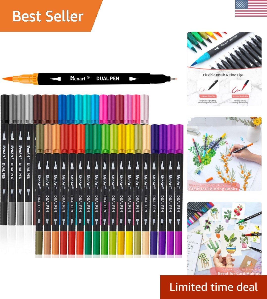 Brush Pens Stocking Stuffers, 36 Art Markers Christmas Gifts For...