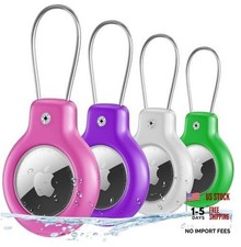 for Air tag Holder for Apple Air tag Secure with Wire Pink+Purple+Green+White