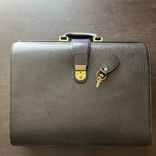 Rare BURBERRY Dulles Bag/Briefcase with key Business bag Genuine leather