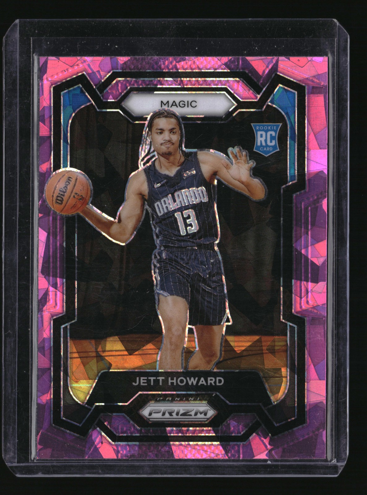 2023-24 Panini Prizm #132 Jett Howard Prizms Pink Ice RC