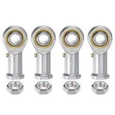 4pcs PHSB6 Female Rod End Bearing 3/8" Bore and 3/8-24 Left Hand Thread