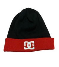 DC SHOES Black Red White BEANIE HAT CAP Men ONE SIZE Embroidered