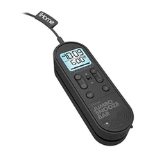 iHome Jumbo Snooze Bar USB Charging Port Battery Back Up Alarm Clock (Black)