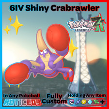 ✨ Shiny Crabrawler 6IV ✨ Mega Dimension Pokemon Legends ZA Ready 🚀 Fast 🚀