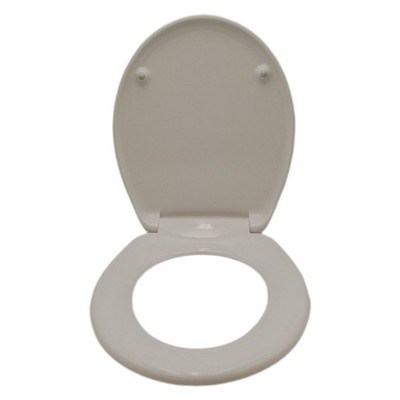 Amazon Basics Oval Robuster WC-Sitz aus Urea-Material mit Absenkautomatik, leich