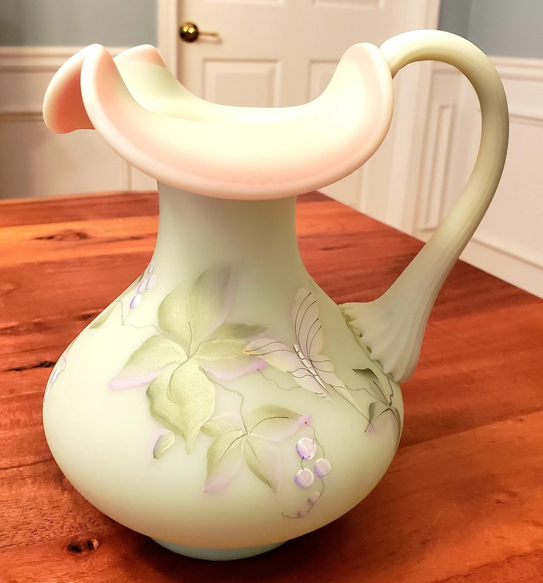 Fenton Burmese Pitcher for sale | eBay