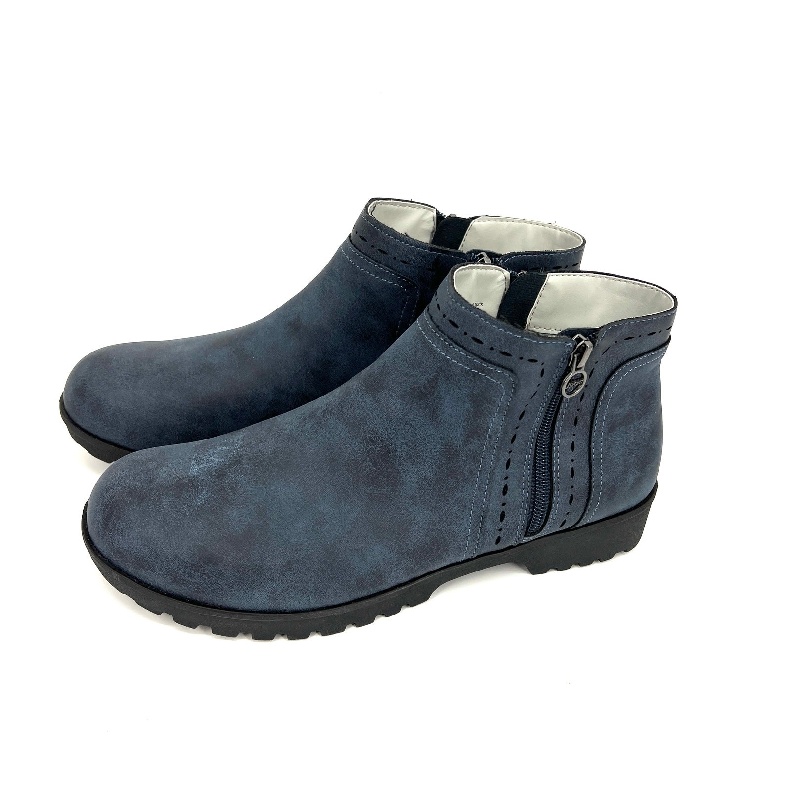 SAOLA Stivaletto donna J Sport by Jambu Jenna alla caviglia blu suola con zip taglia 11M