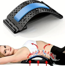 US 1 Pc Posture Relief Pain Support Massager Lower Back Lumbar Spine  Stretcher
