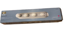 Hampton Bay 4-Light Bath Bar 24  Brushed Nickel Vanity Light 108-898 Open Box