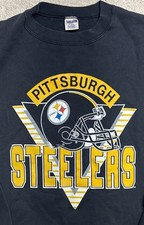 Vtg 90s Pittsburgh Steelers NFL Sweatshirt Crewneck Made In USA Trench Men s XL