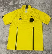 Camiseta Uniforme Árbitro de Fútbol PUNTUACIÓN Amarilla Para Hombre Mediana Libre de Humo Hogar