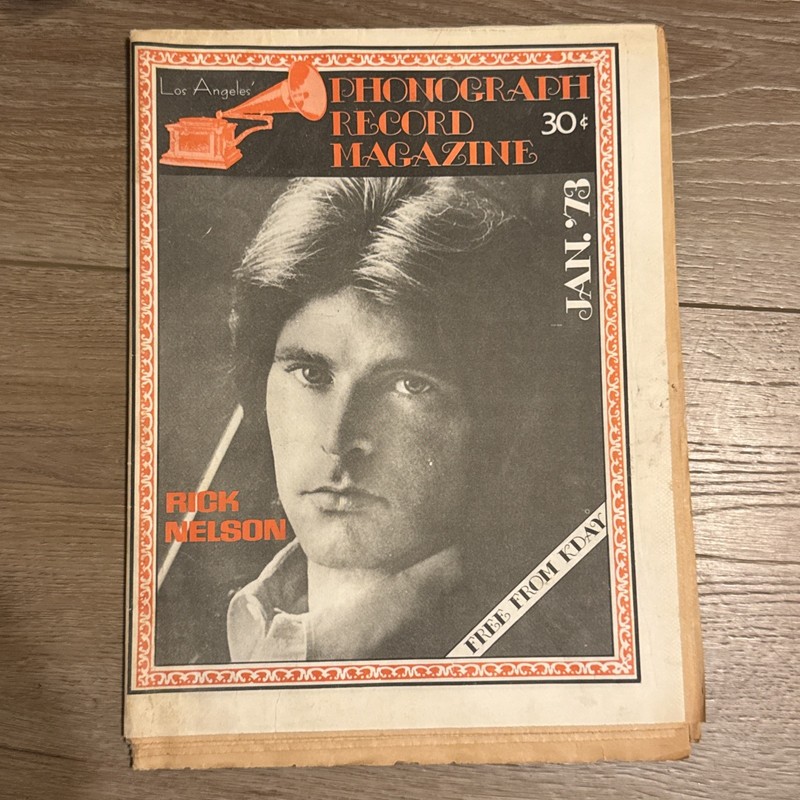 Phonograph Record Magazine Jan. 1973 RICK NELSON  - KDAY