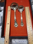 CHANTILLY by GORHAM,Sterling Silver LADLE,Lot of TWO, MONOGRAMMED,