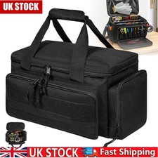 Black Tool Bag with Multiple Pockets Tactical Hand Tool Storage Bag Waterproof
