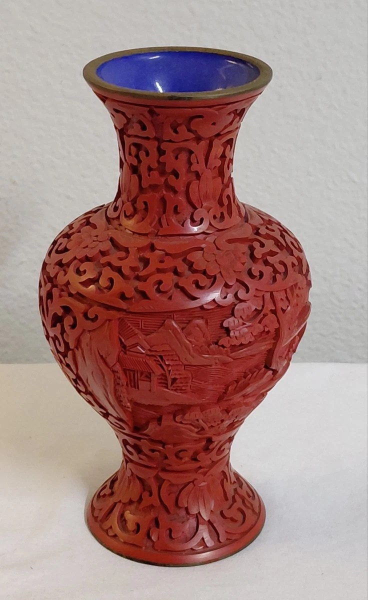 中国 花瓶 中国雕漆花瓶| eBay