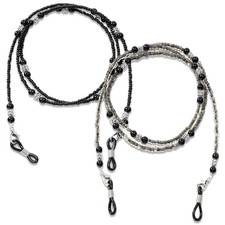 2Pcs Beaded Eyeglass Chains Glasses Chain, Eyeglasses Strap with Acrylic Beads