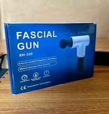 Fascial Massage Gun Deep Tissue Percussion 6 Speeds  4 Heads with Charger  Box
