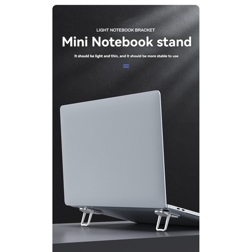 Laptop Stand Portable Cooler Elevated Stand Foldable Laptop Riser for7041 - Afbeelding 7 van 8