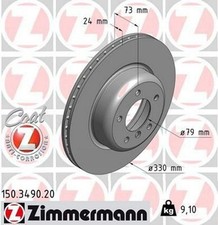 2x ZIMMERMANN Coat Z Disque de frein Avant pour BMW Z4 Roadster (E89) 330mm