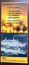 KAZAKHSTAN & ODESSA (Russian) Balalaika cruises 1976-77 DECK PLANS, PHOTOS+