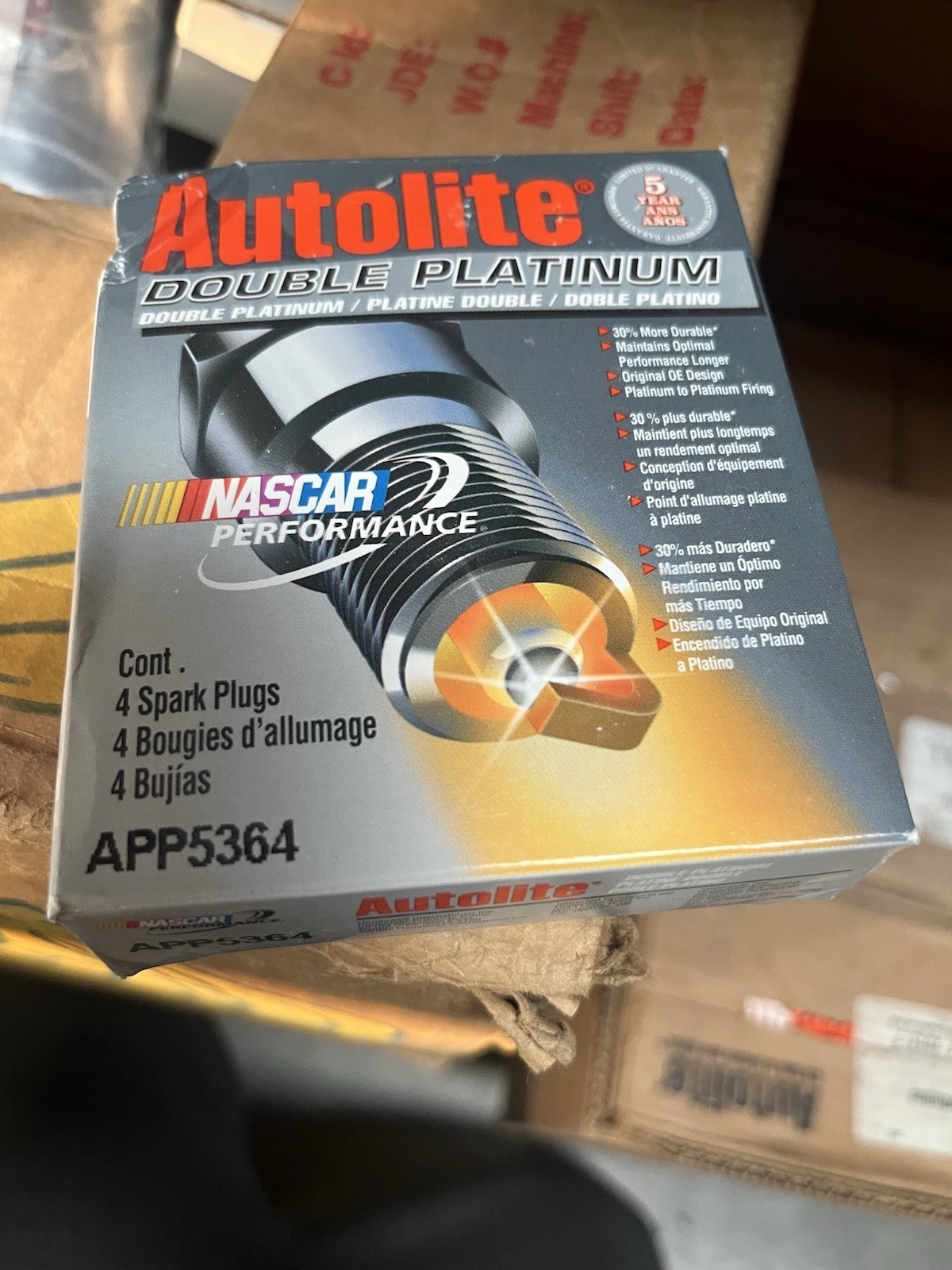 Autolite APP5364 Double Platinum Spark Plugs Pack of 4