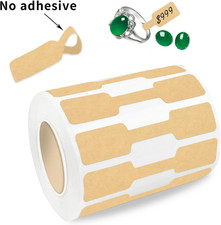 550 Pcs Self Adhesive Kraft Jewelry Tags Stickers Labels for Necklaces, Earrings