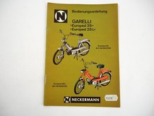 Original Neckermann Garelli Europed 25 / 25L Mofa Bedienungsanleitung 1975