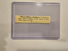 Wayne Millner Washington Redskins 1936 NFL Greatest Football Thrills Panel RARE!