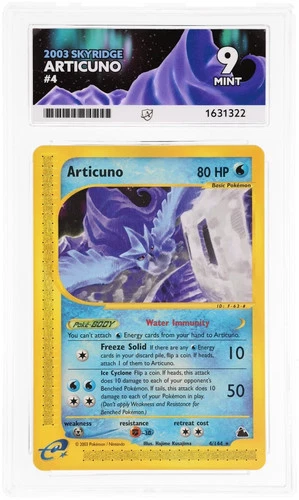 ACE 9 Articuno 4/144 2003 Skyridge Pokemon Mint