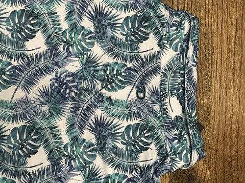 7 Diamonds 7D Isidro Golf Polo 4 Way Stretch Floral All Over Print Men's Sz L - Picture 10 of 10
