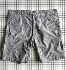 Carhartt Force Relaxed Fit Ripstop Cargo Work Shorts Men's Size 44 Light Gray
