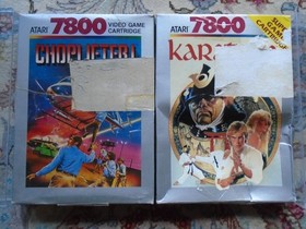 Collection of Atari 7800 games complete, all with box, manual, registration card