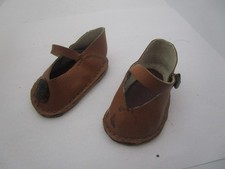 Vintage antique Baby Doll Shoes Brown