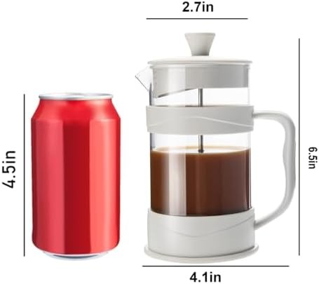 Stainless Steel French Press Coffee Maker 12 oz Travel