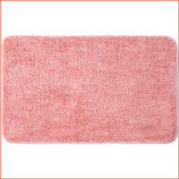 Badezimmerteppich Rutschfest Waschbar SaugfäHig 40X60 Cm Rosa Badteppich