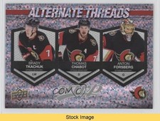 2023 MVP Alternate Threads Thomas Chabot Anton Forsberg Brady Tkachuk READ 7l6