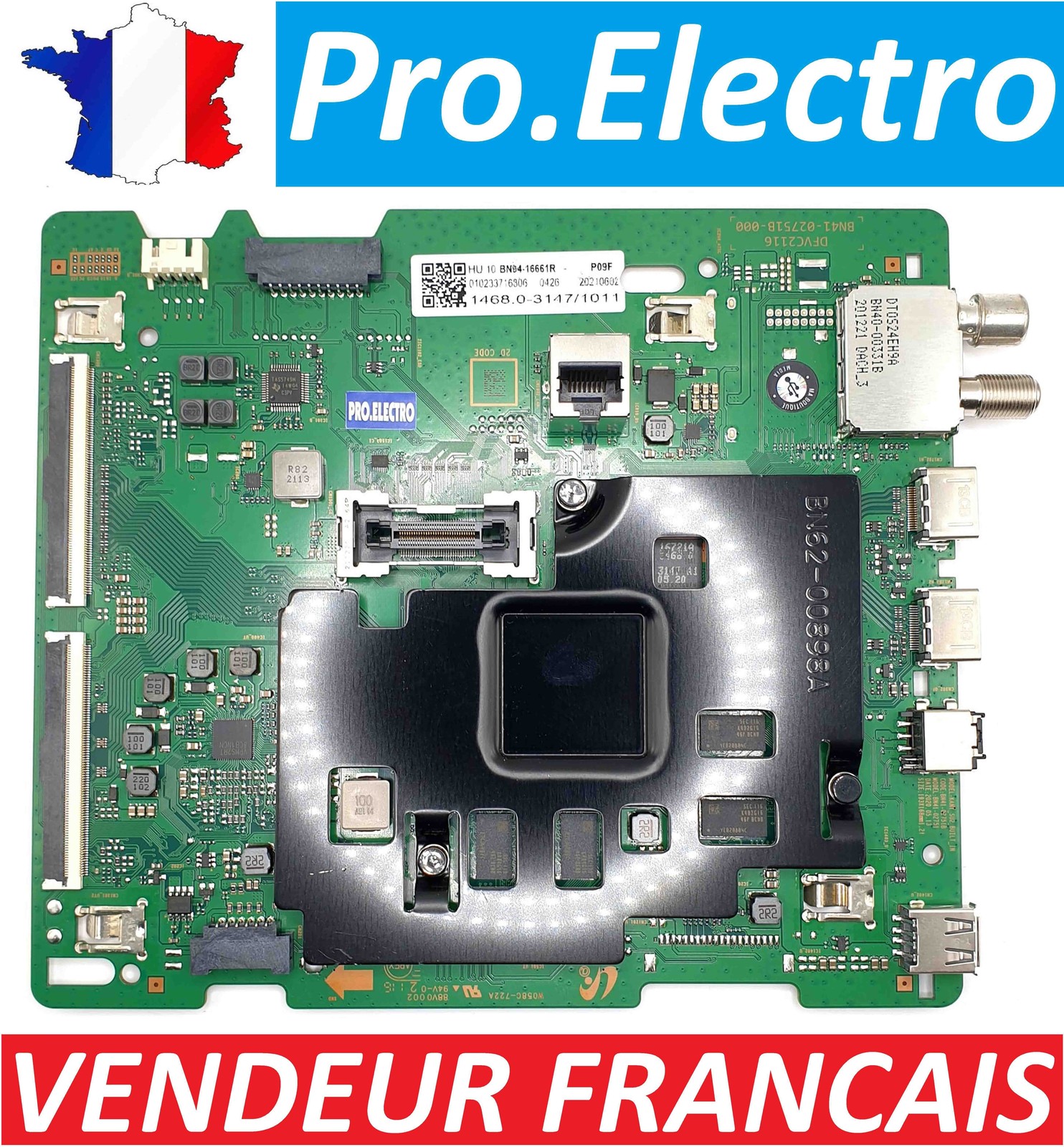 Réparer écran noir Samsung UE65TU7095U avec carte BN94-16661R