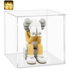 Acrylic Display Case, Assemble Showcase Display Box for Collectibles, with Du...