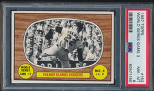 1967 Topps World Series Game 2 #152 HOF Palmer Blanks Dodgers PSA 8 CENTERED