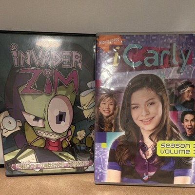Nickelodeon iCarly S1 Vol. 1 & Invader Zim Vol. 2 DVD Lot