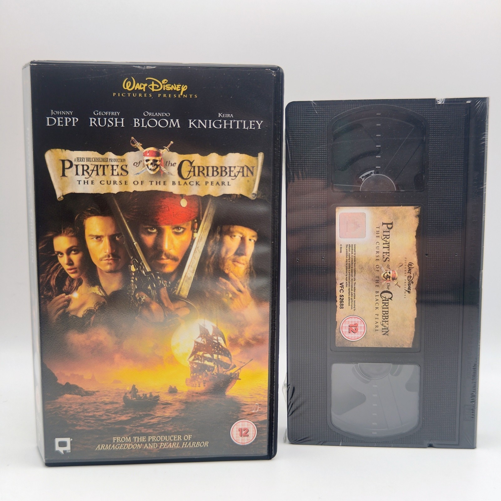 Pirates Of The Caribbean The Curse Of The Black Pearl VHS New Sealed Disney