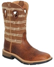 Twisted X Men's 12" Western Work Boot - Soft Toe - MXB0010