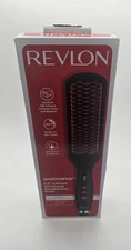 REVLON Hair Straightening Heated Styling Brush, 4-1/2 inch